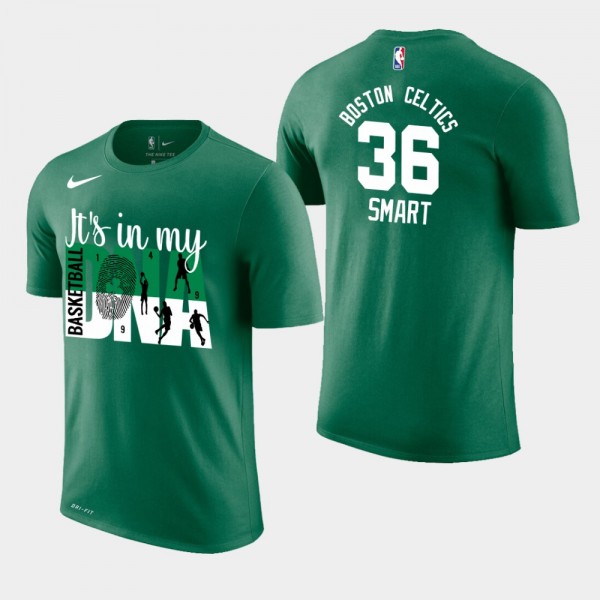 Men's Celtics #36 Marcus Smart DNA Name & Numb...