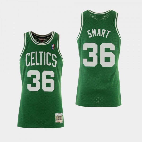 Men's Mitchell & Ness Boston Celtics #36 Marcus Smart Hardwood Classics Jersey