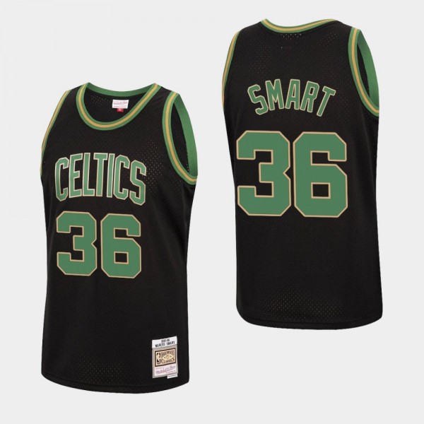 Marcus Smart Boston Celtics Reload Hardwood Classics Black Jersey