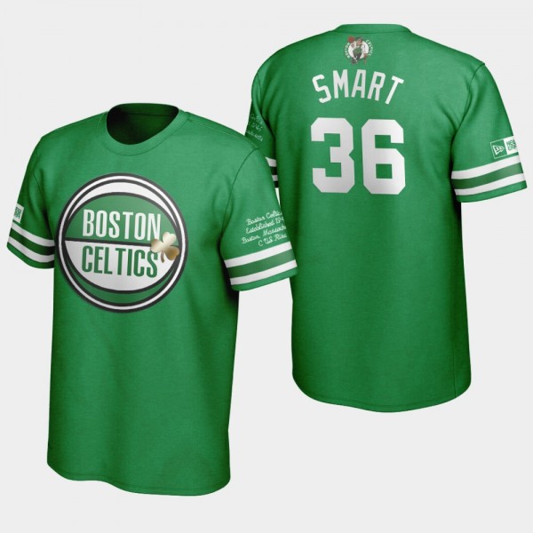 Men's Celtics #36 Marcus Smart Team Birth Commemoration Series T-Shirt