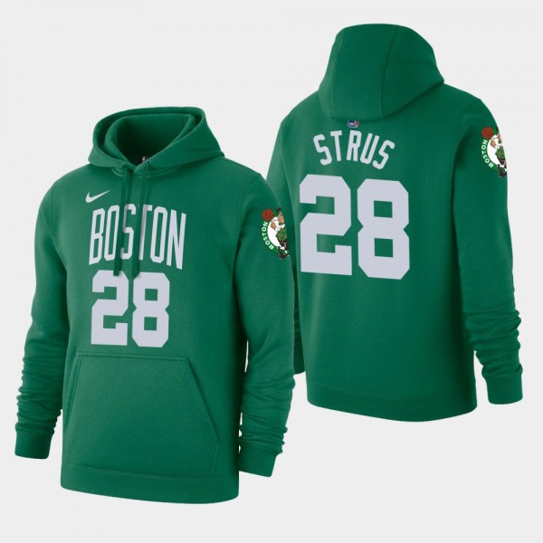 2019-20 Boston Celtics #28 Max Strus Icon Edition Pullover Hoodie