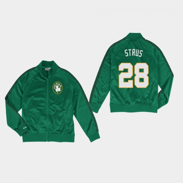 Men's Celtics #28 Max Strus Track Jacket