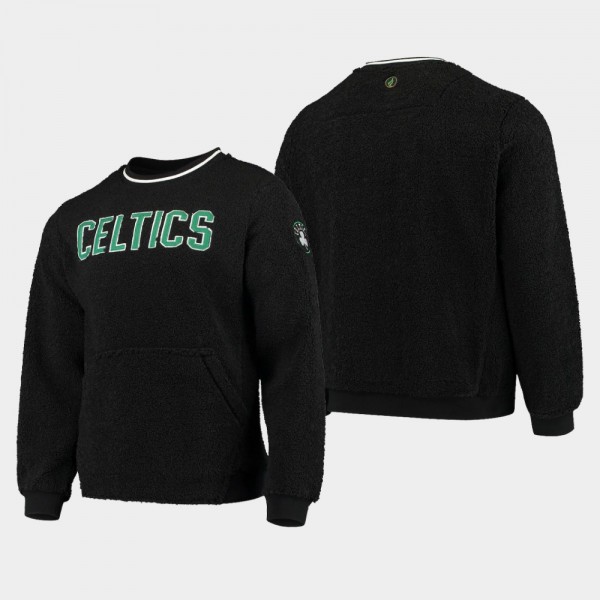 Men's Boston Celtics Moto Sherpa Sweatshirt