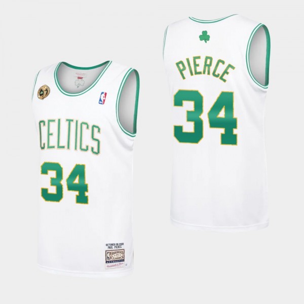 Boston Celtics #34 Paul Pierce Hardwood Classics A...
