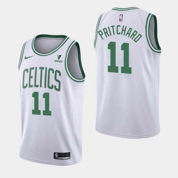 Vistaprint Patch Payton Pritchard Boston Celtics White Association Jersey