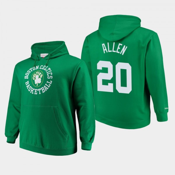 Men's Celtics #20 Ray Allen Throwback Logo Hoodie