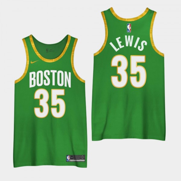 Boston Celtics #35 Reggie Lewis City 3.0 Jersey