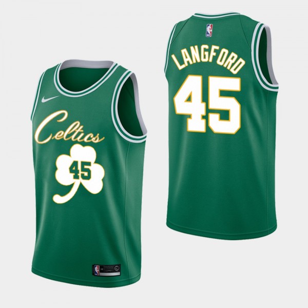 Men's Boston Celtics #45 Romeo Langford Forever Lu...