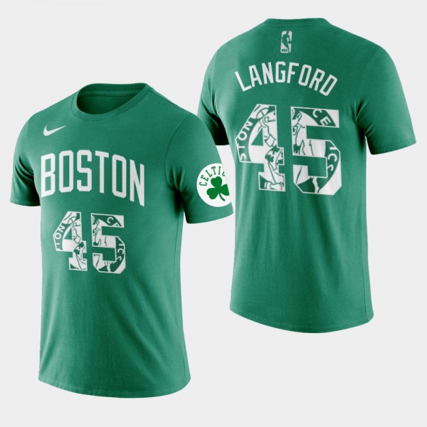 Men's Celtics #45 Romeo Langford Name & Number...