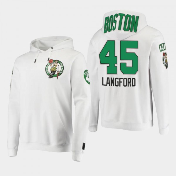 Celtics Romeo Langford Pro Standard Hoodie White