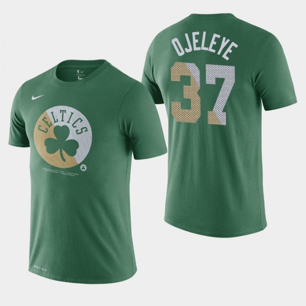 Men's Celtics #37 Semi Ojeleye Team Logo Essential Dry T-Shirt