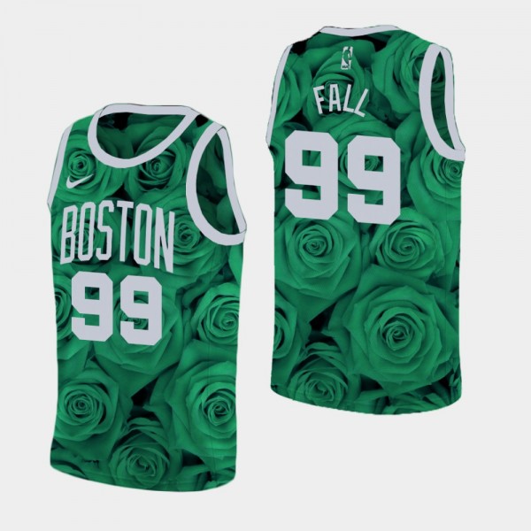 Men's Boston Celtics #99 Tacko Fall Rose Edition National Flower Swingman Jersey