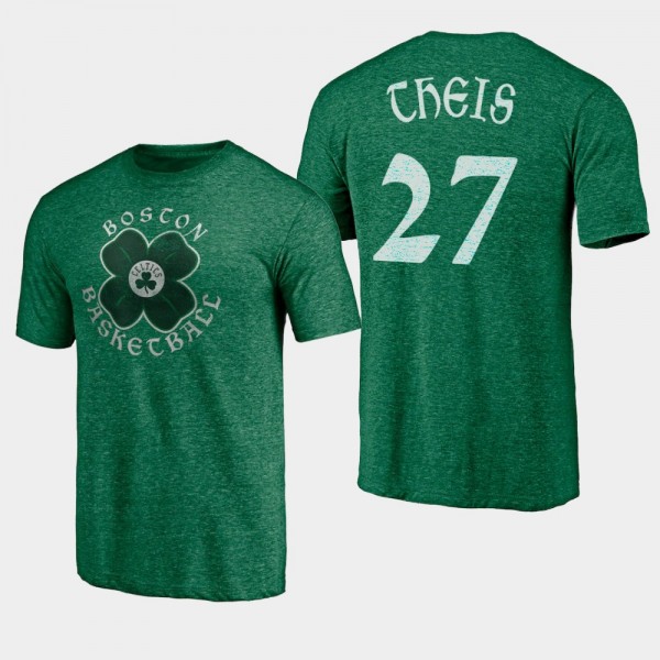 Boston Celtics Daniel Theis 2021 St. Paddy's Day Celtic Green T-Shirt