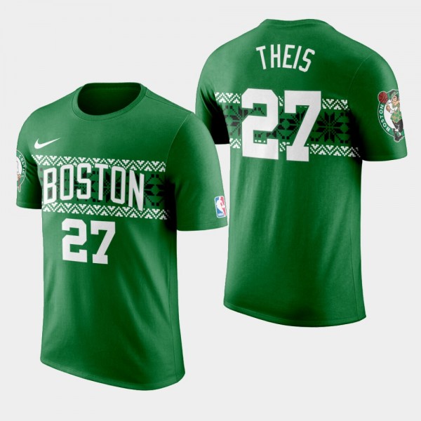 Men's Boston Celtics Daniel Theis Ugly Christmas T-Shirt