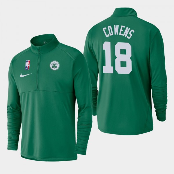 Men's Boston Celtics David Cowens Element Logo Performance Half-Zip Pullover Jacket