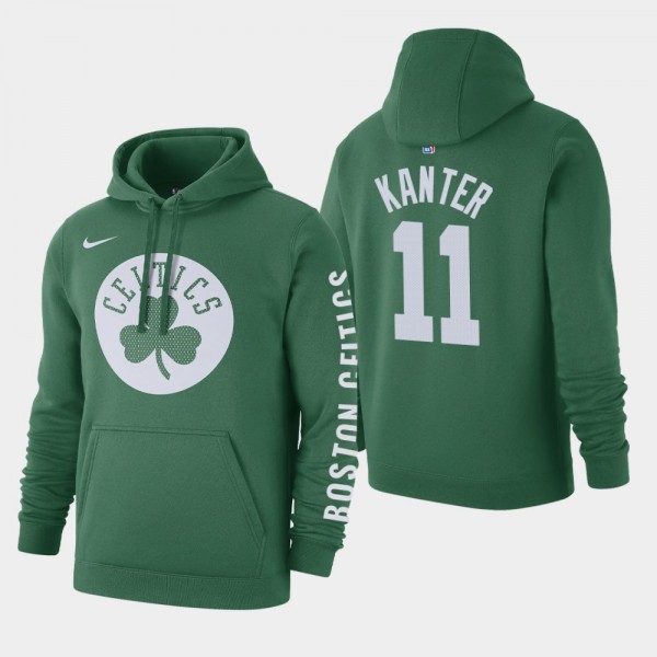 Men's Boston Celtics Enes Kanter Courtside Club Fleece Hoodie