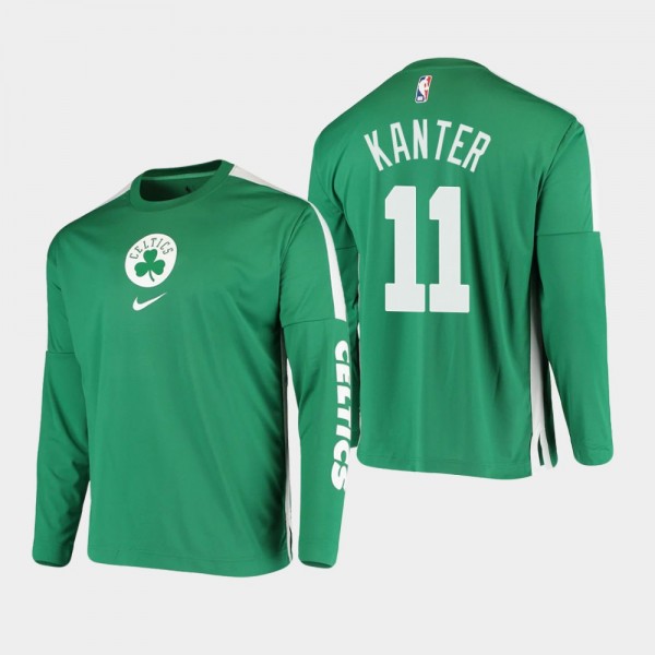 Boston Celtics Enes Kanter Shooting Performance Long Sleeve Kelly Green T-Shirt