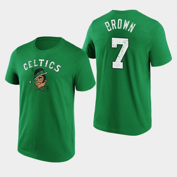 Boston Celtics #7 Jaylen Brown Hometown Iconic T-shirt Green