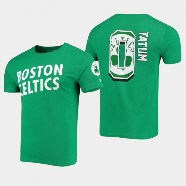 Boston Celtics Jayson Tatum 2021 City Edition Player Kelly Green T-Shirt