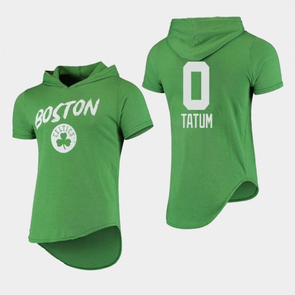 Boston Celtics Jayson Tatum Tri-Blend Hoodie Kelly Green T-Shirt