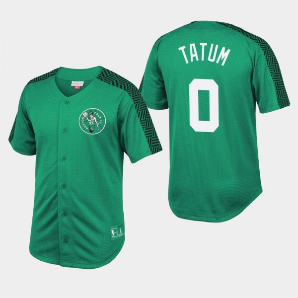 Boston Celtics Jayson Tatum Winning Mesh Button Fr...