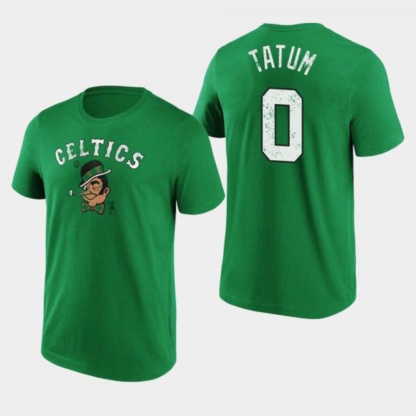 Jayson Tatum Boston Celtics Hometown Green T-shirt...
