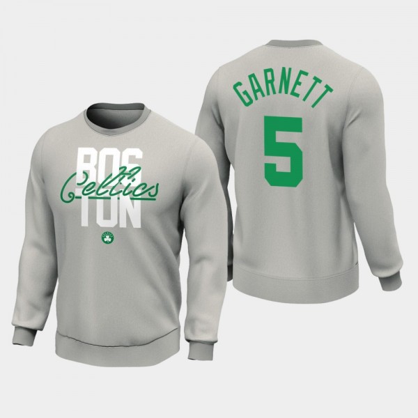 Boston Celtics Kevin Garnett Classics Entwine Graphic Crew Sport Grey Sweatshirt