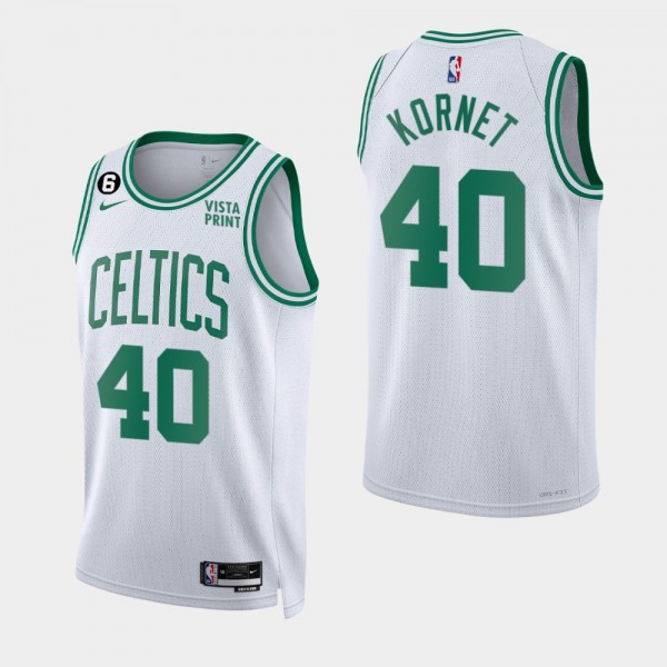 Boston Celtics #40 Luke Kornet White 2022-23 Assoc...