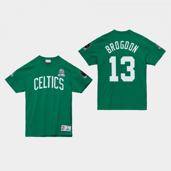 Malcolm Brogdon Boston Celtics Champ City SS Green T-shirt MITCHELL & NESS