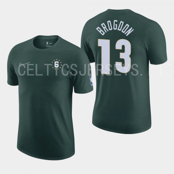 Malcolm Brogdon Boston Celtics City Edition Green T-shirt Courtside
