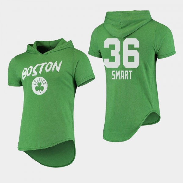 Boston Celtics Marcus Smart Tri-Blend Hoodie Kelly Green T-Shirt