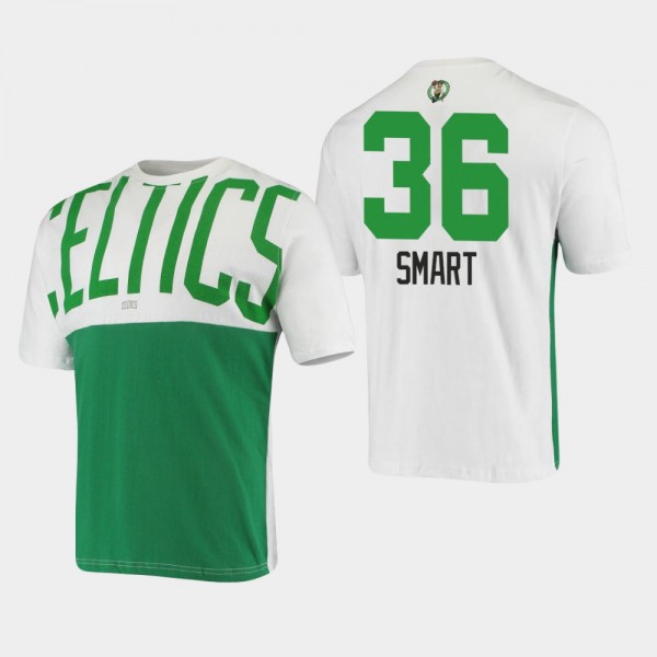 Boston Celtics Marcus Smart Yoke White T-Shirt