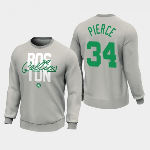 Boston Celtics Paul Pierce Classics Entwine Graphic Crew Sport Grey Sweatshirt