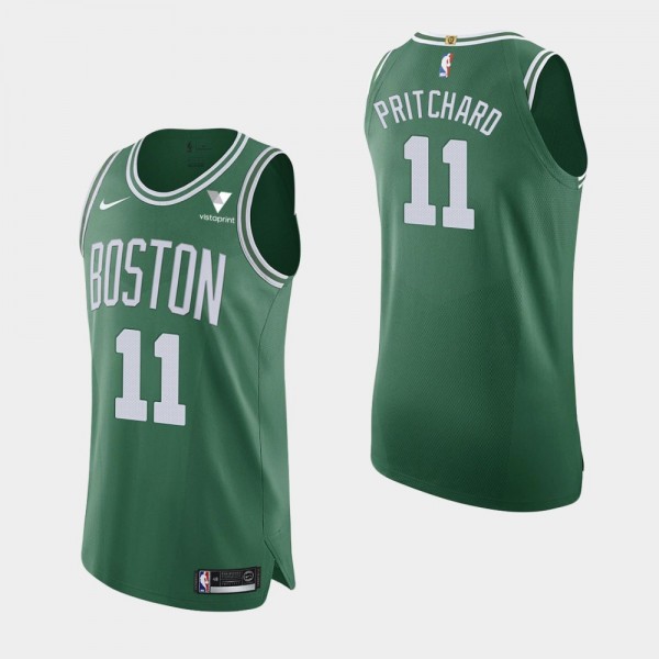 Boston Celtics Payton Pritchard 2020-21 Icon Authentic Vistaprint Patch Green Jersey