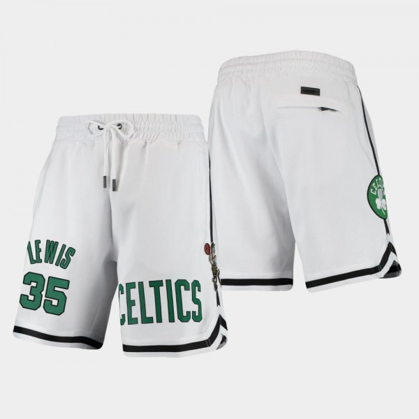 Boston Celtics Reggie Lewis Pro Standard White Sho...