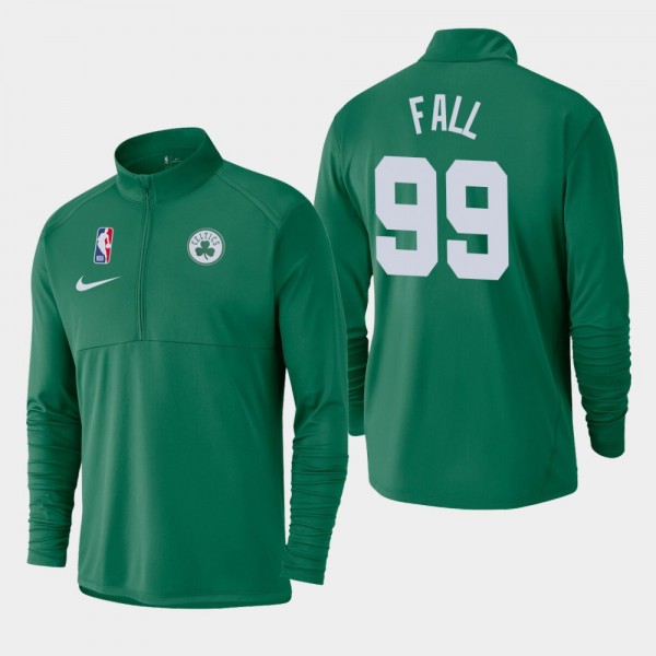 Men's Boston Celtics Tacko Fall Element Logo Performance Half-Zip Pullover Jacket