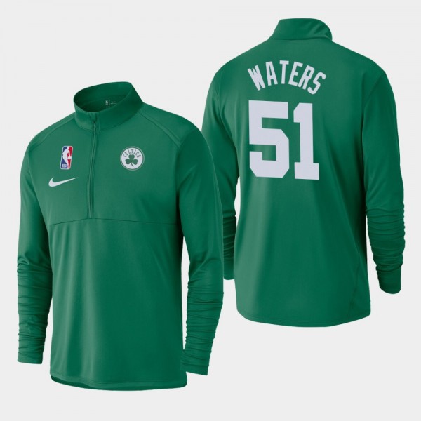 Men's Boston Celtics Tremont Waters Element Logo Performance Half-Zip Pullover Jacket