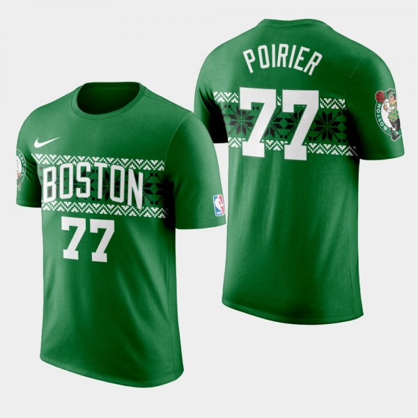 Men's Boston Celtics Vincent Poirier Ugly Christmas T-Shirt