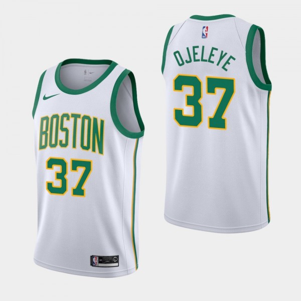Men 2018-19 Boston Celtics #37 Semi Ojeleye City Edition Swingman Jersey