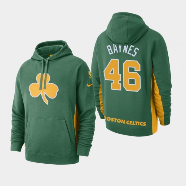Men Boston Celtics #46 Aron Baynes Earned Edition Pullover Hoodie