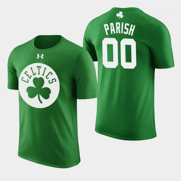 Men Celtics #00 Robert Parish St. Patrick's Day Na...