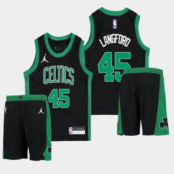 Romeo Langford Boston Celtics Youth Statement Edition Jersey & Shorts Suits Black