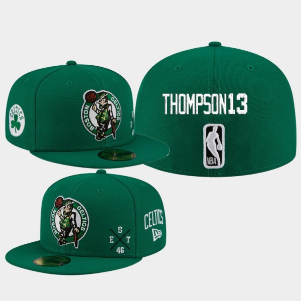 Tristan Thompson Boston Celtics Player Multi 59FIFTY Fitted Hat Green