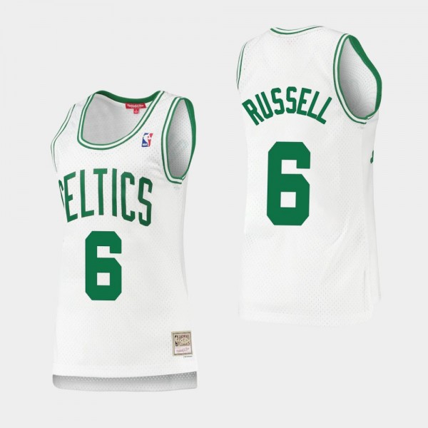 Women's Celtics Bill Russell Throwback Jersey Whit...