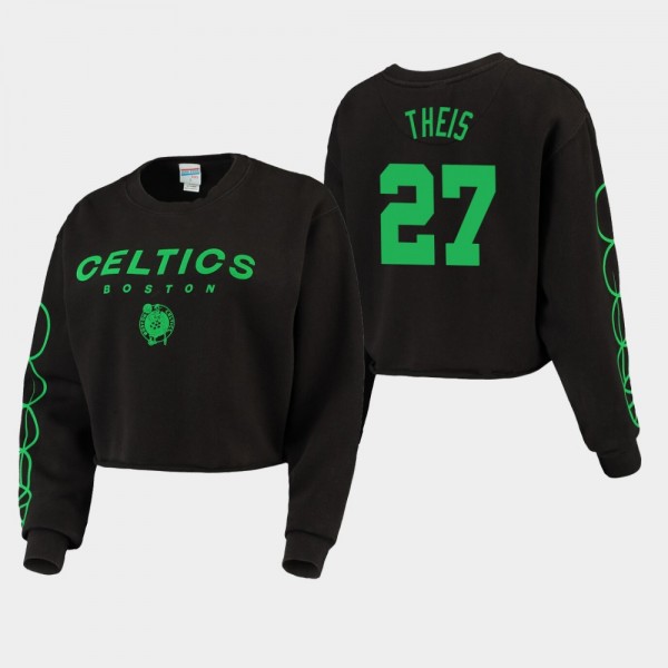 Women's Boston Celtics Daniel Theis Vintage Cut-Off Fleece Sweatshirt