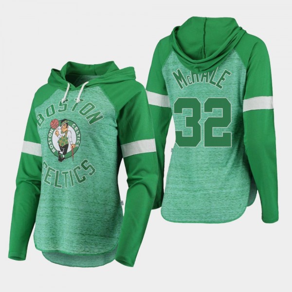 Women's Boston Celtics Kevin McHale Season Opener Raglan Long Sleeve Green T-Shirt
