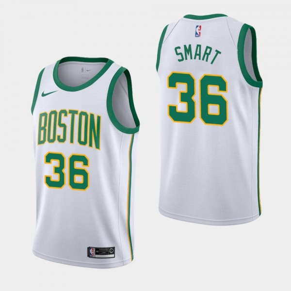 Youth 2018-19 Boston Celtics #36 Marcus Smart City...