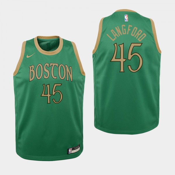 Youth 2019-20 Boston Celtics #45 Romeo Langford Ci...