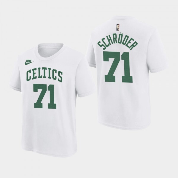 Celtics Dennis Schroder Classic Edition White T-sh...
