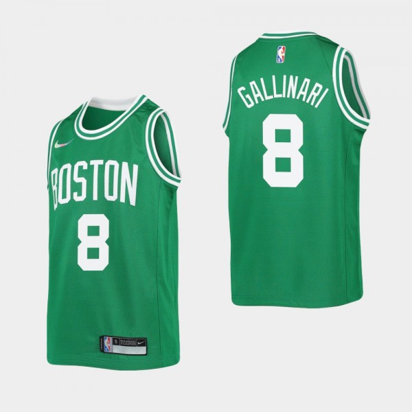 Youth Boston Celtics 75th Anniversary Icon #8 Danilo Gallinari Kelly Green Jersey